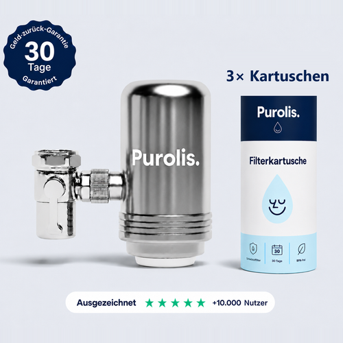 Purolis Wasserfilter mit 3 Kartuschen