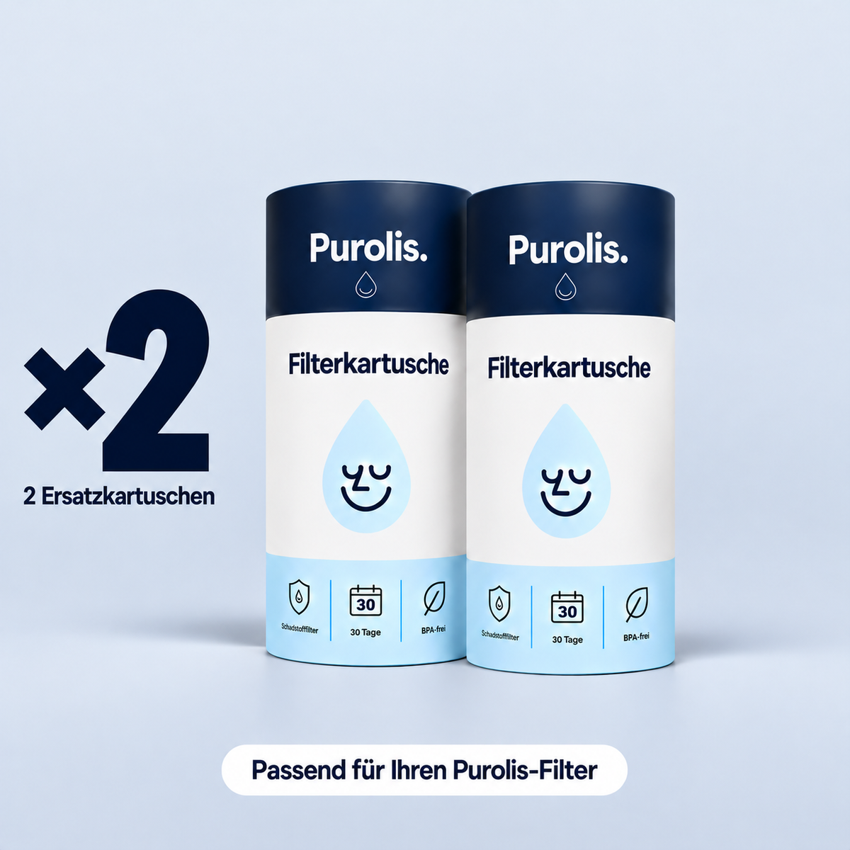 2× Purolis Filterkartuschen
